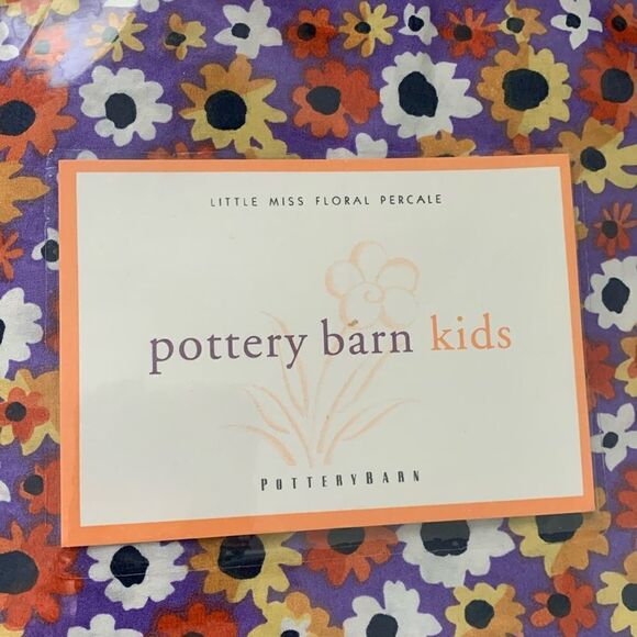 Pottery Barn Kids/Teen Little Miss Floral Percale 100% Cotton Twin Duvet Cover - Picture 1 of 17
